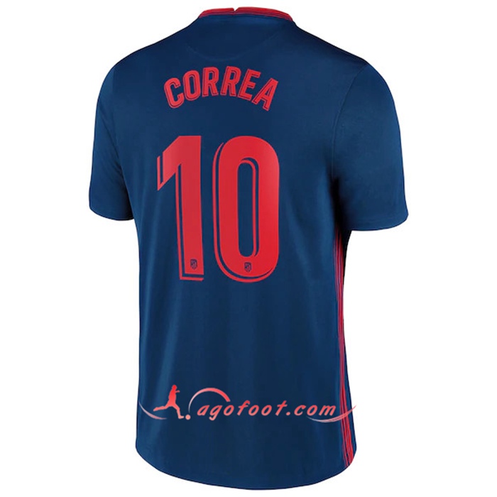 Maillot de Foot Atletico Madrid (Correa 10) Exterieur 2020/2021
