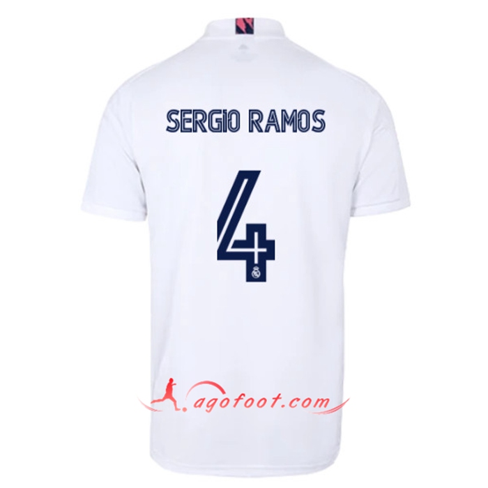 Maillot de Foot Real Madrid (SERGIO RAMOS 4) Domicile 2020/2021