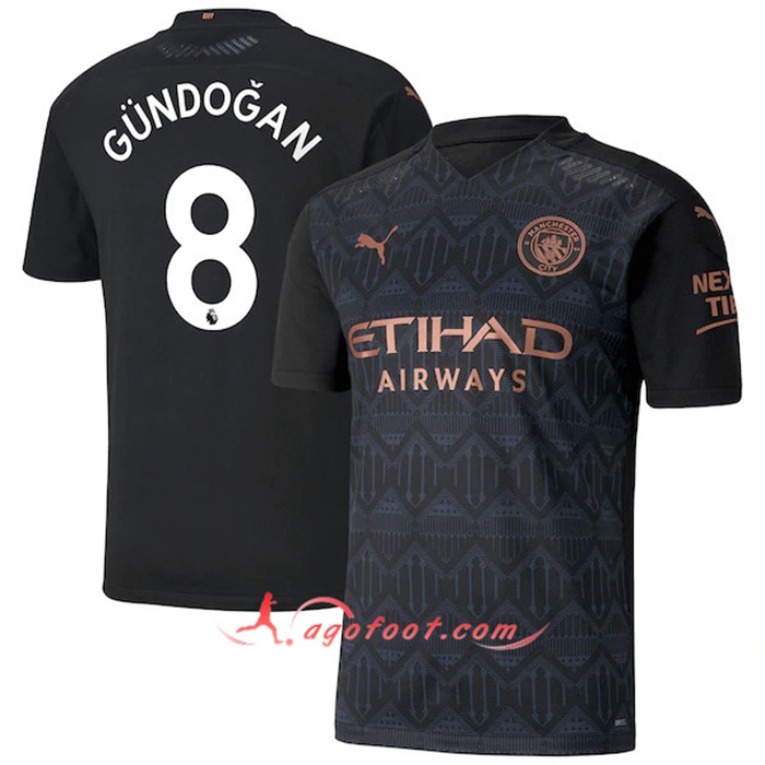 Maillot de Foot Manchester City (Gundogan 8) Exterieur 2020/2021