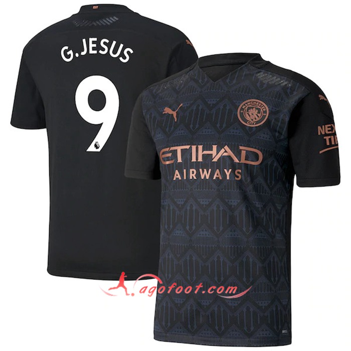 Maillot de Foot Manchester City (G.Jesus 9) Exterieur 2020/2021