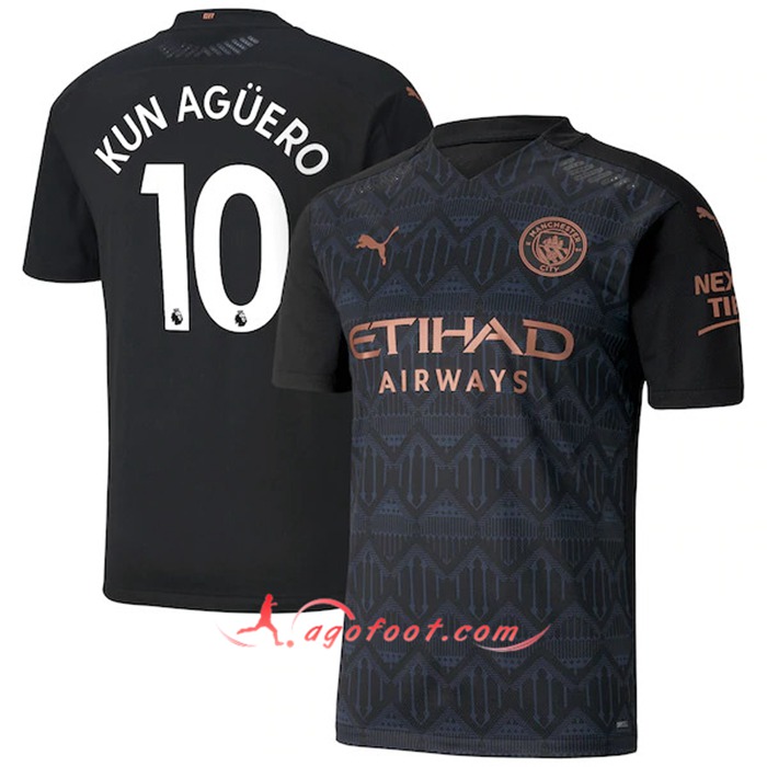 Maillot de Foot Manchester City (Agüero 10) Exterieur 2020/2021