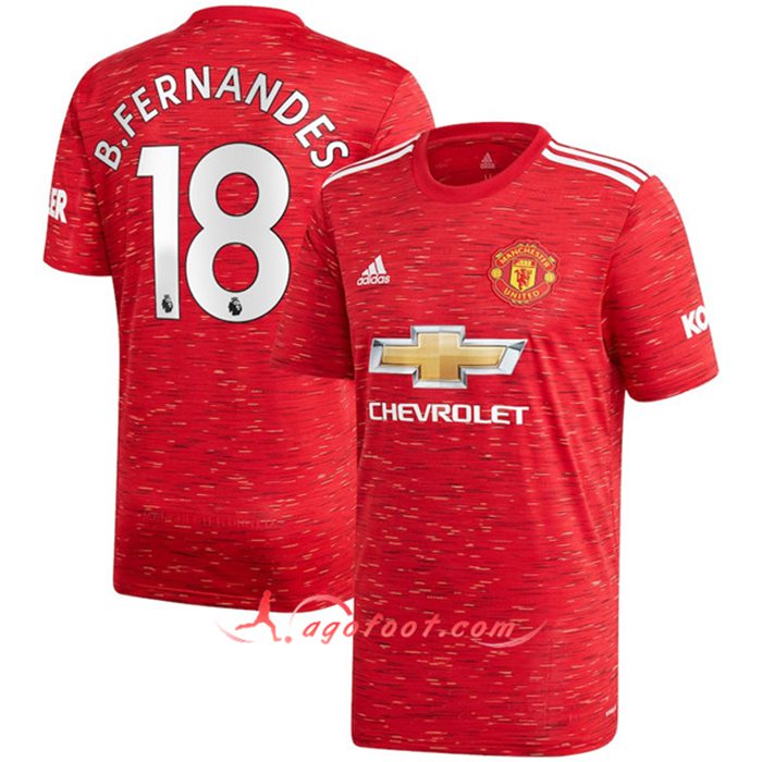 Maillot de Foot Manchester United (B.Fernandes 18) Domicile 2020/2021