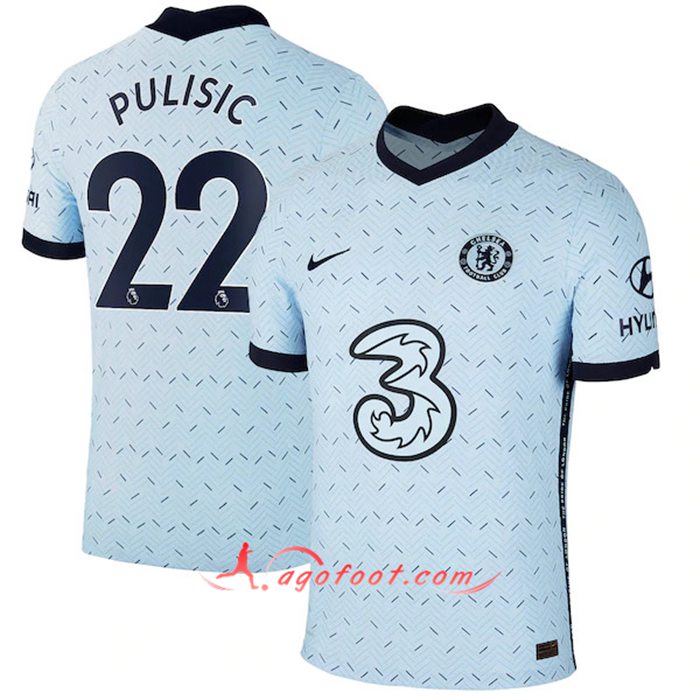 Maillot de Foot FC Chelsea (Pulisic 22) Exterieur 2020/2021