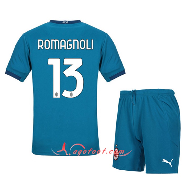 Maillot de Foot Milan AC (ROMAGNOLI 13) Enfants Third 2020/2021