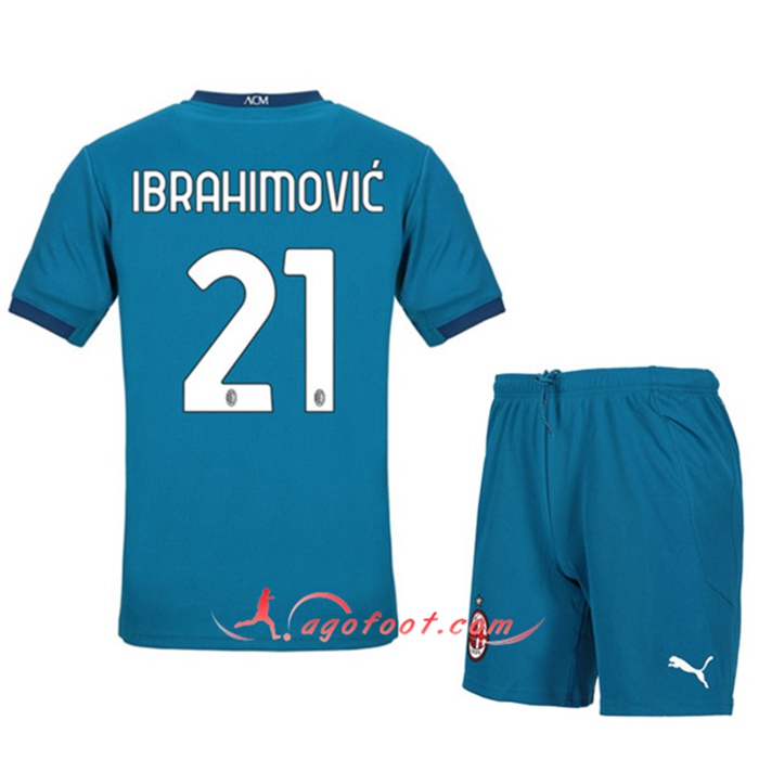 Maillot de Foot Milan AC (IBRAHIMOVIC 21) Enfants Third 2020/2021
