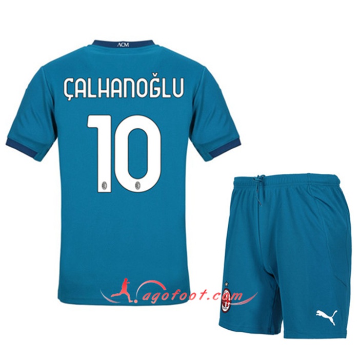Maillot de Foot Milan AC (CALHANOGLU 10) Enfants Third 2020/2021
