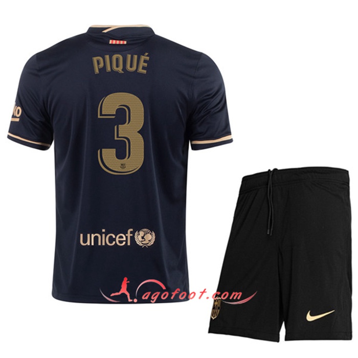 Maillot de Foot FC Barcelone (PIQUÉ 3) Enfants Exterieur 2020/2021
