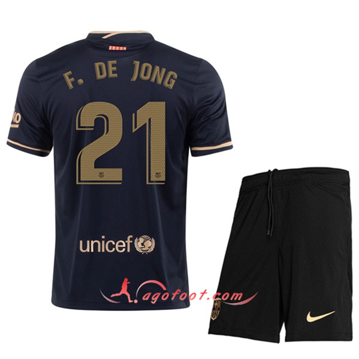 Maillot de Foot FC Barcelone (F.DE JONG 21) Enfants Exterieur 2020/2021