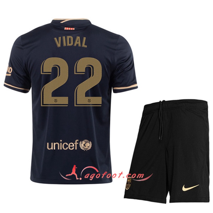 Maillot de Foot FC Barcelone (VIDAL 22) Enfants Exterieur 2020/2021