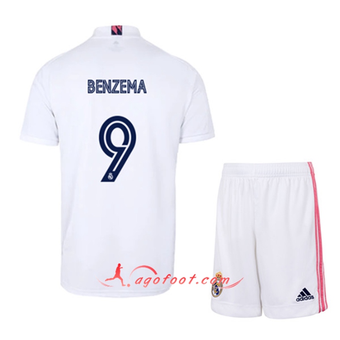 Maillot de Foot Real Madrid (BENZEMA 9) Enfants Domicile 2020/2021
