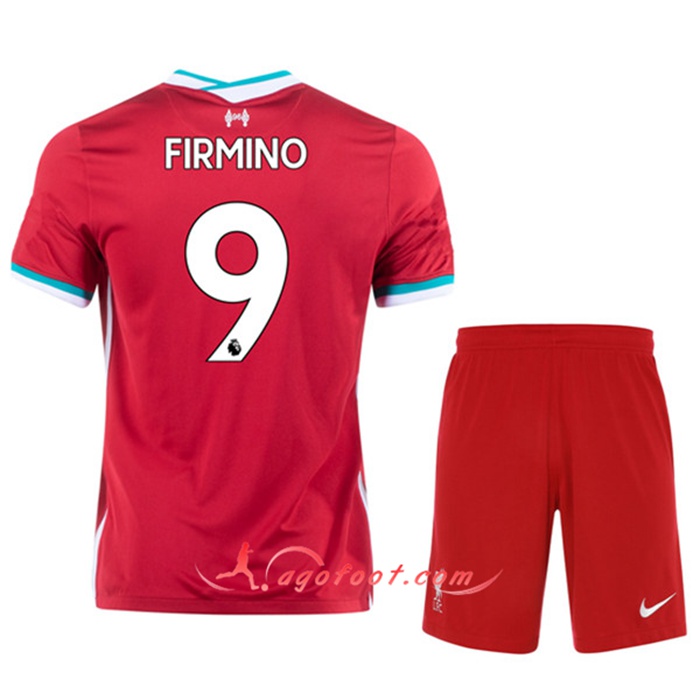 Maillot de Foot FC Liverpool (FIRMINO 9) Enfants Domicile 2020/2021