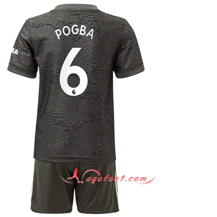 Maillot de Foot Manchester United (Pogba 6) Enfants Exterieur 2020/2021