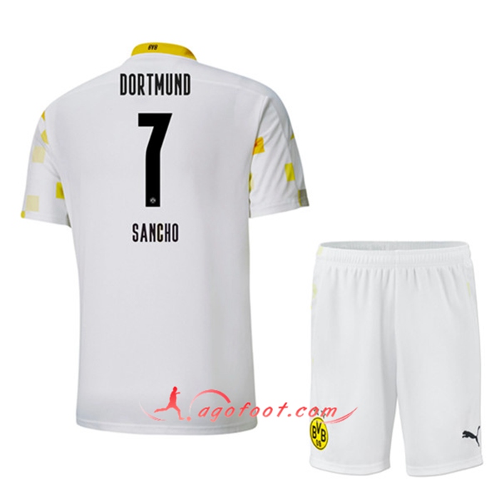 Maillot de Foot Dortmund BVB (SANCHO 7) Enfants Third 2020/2021