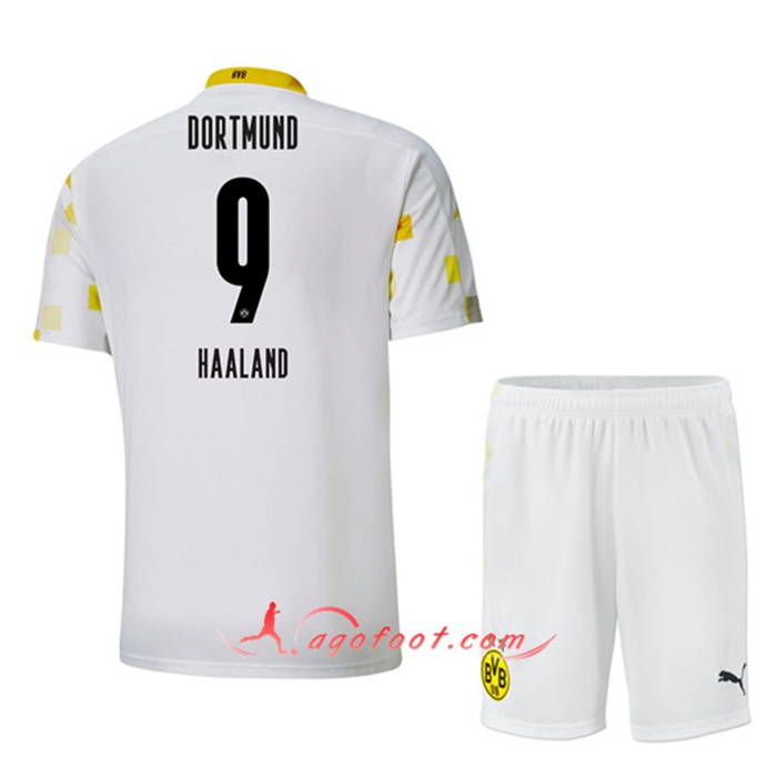 Maillot de Foot Dortmund BVB (HAALAND 9) Enfants Third 2020/2021