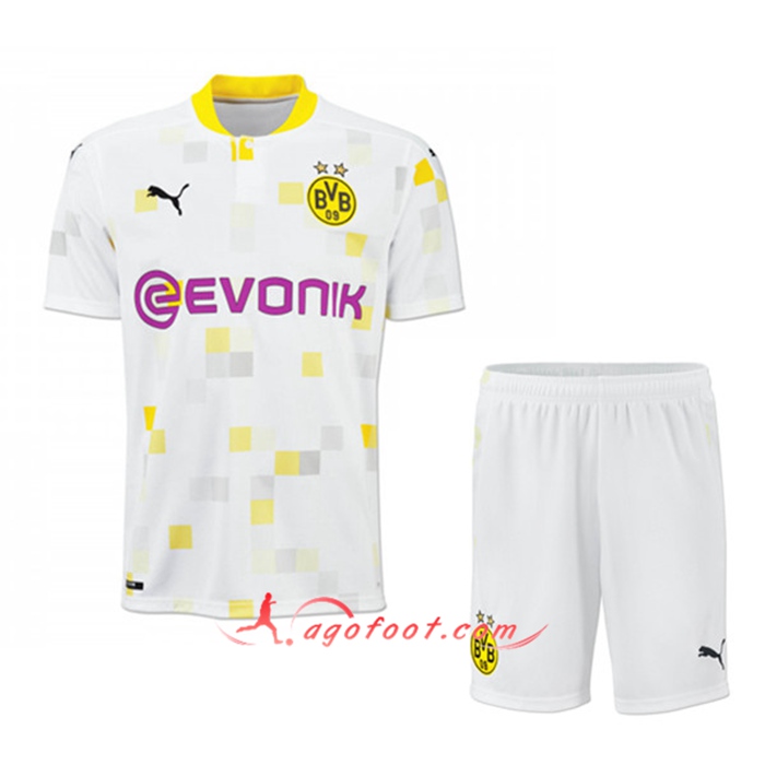Maillot de Foot Dortmund BVB Enfant Third 2020/2021