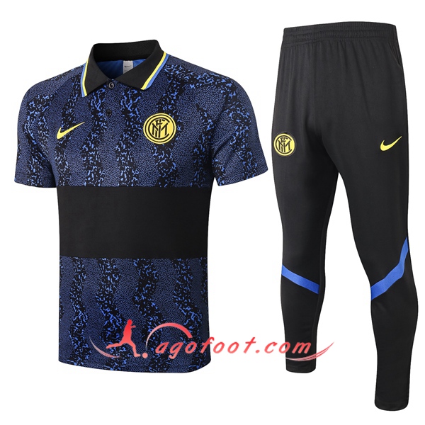 Ensemble Polo Inter Milan + Pantalon Bleu 20/21