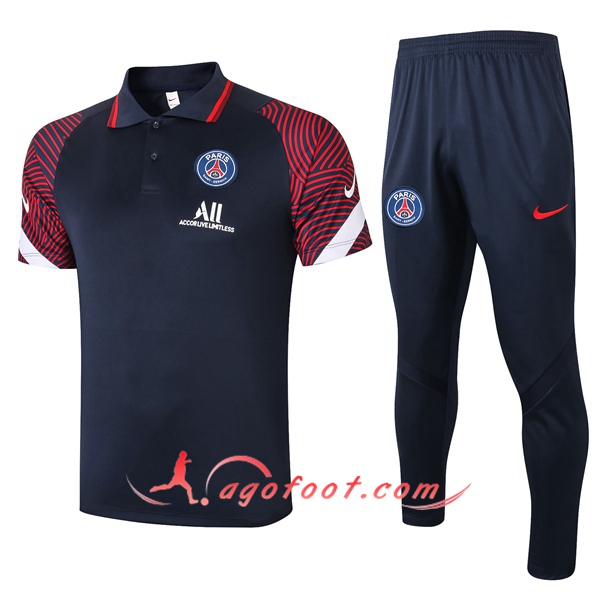 Ensemble Polo Paris PSG + Pantalon Bleu 20/21