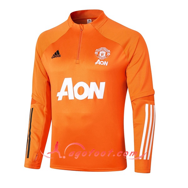 Nouveau Training Sweatshirt Manchester United Orange 20/21
