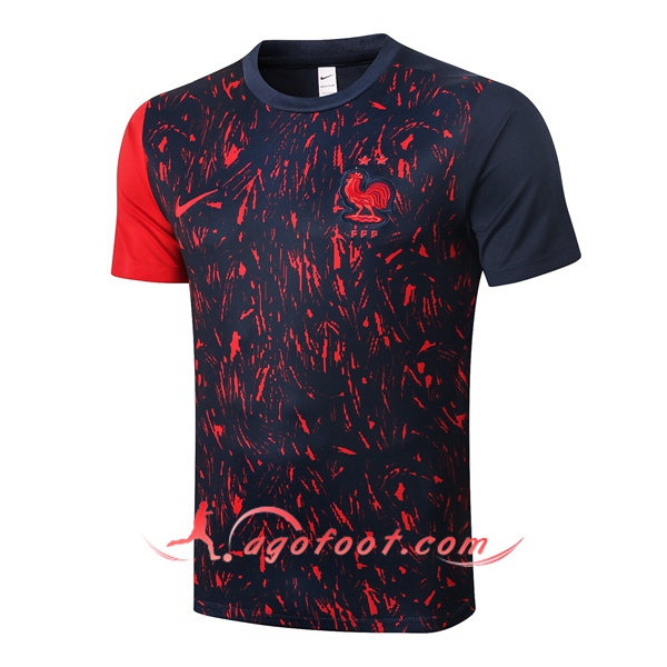 Training T-Shirts France Rouge Noir 20/21
