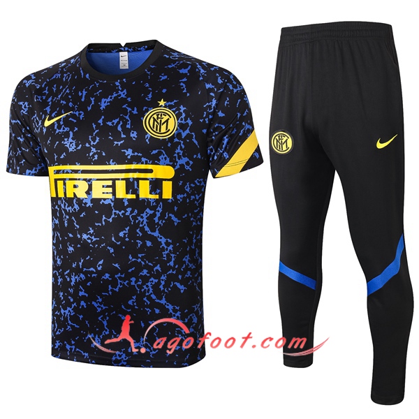 Training T-Shirts Inter Milan + Pantalon Bleu 20/21