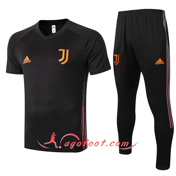 Training T-Shirts Juventus + Pantalon Noir 20/21