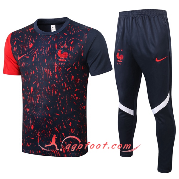 Training T-Shirts France + Pantalon Noir 20/21