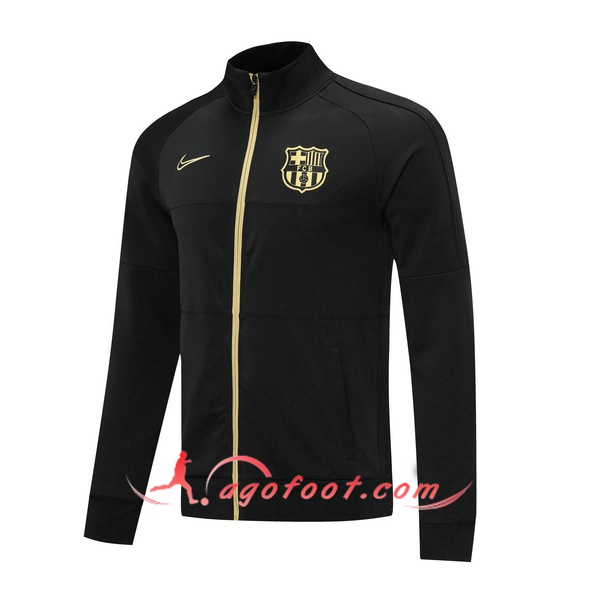 Nouveau Veste Foot FC Barcelone Noir 20/21