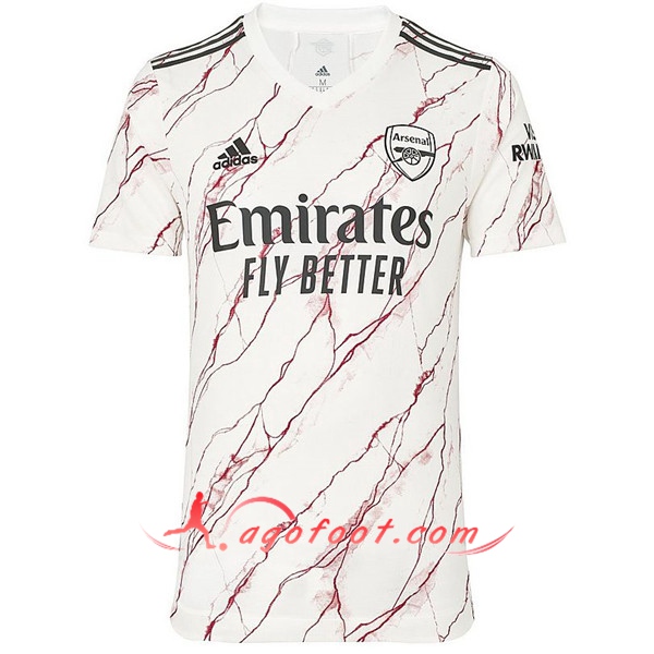 Nouveau Maillot de Foot Arsenal Exterieur Floqué 20/21