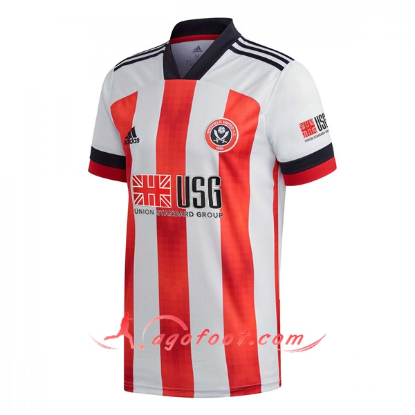 Nouveau Maillot de Foot Sheffield United Domicile Floqué 20/21