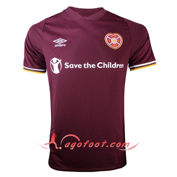 Maillot de Foot Heart of Midlothian Domicile Floqué 20/21