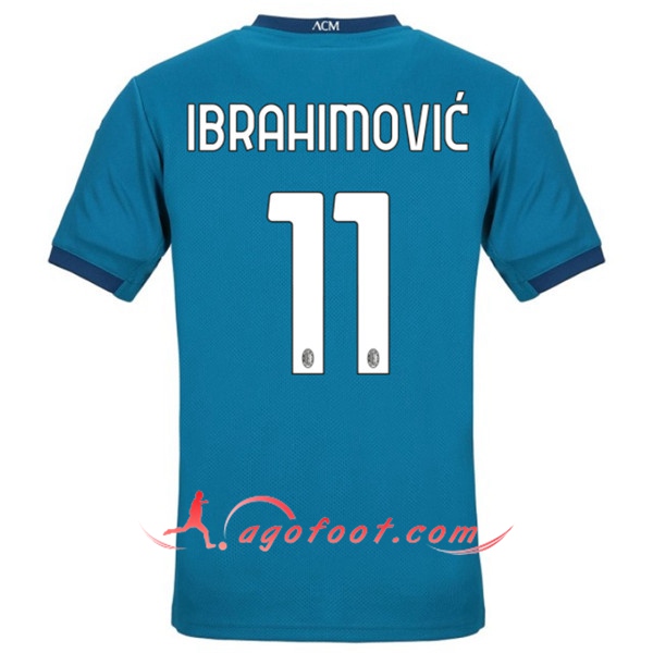 Maillot Foot Milan AC (IBRAHIMOVIC 11) Third Floqué 20/21
