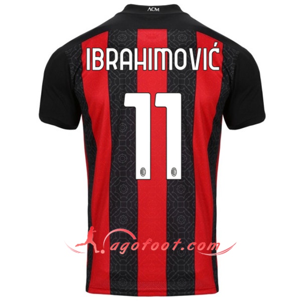 Maillot Foot Milan AC (IBRAHIMOVIC 11) Domicile Floqué 20/21
