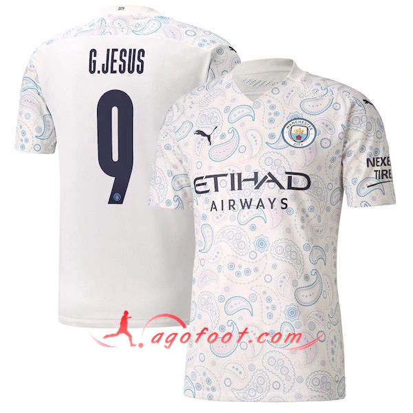 Maillot Foot Manchester City (G.Jesus 9) Third Floqué 20/21