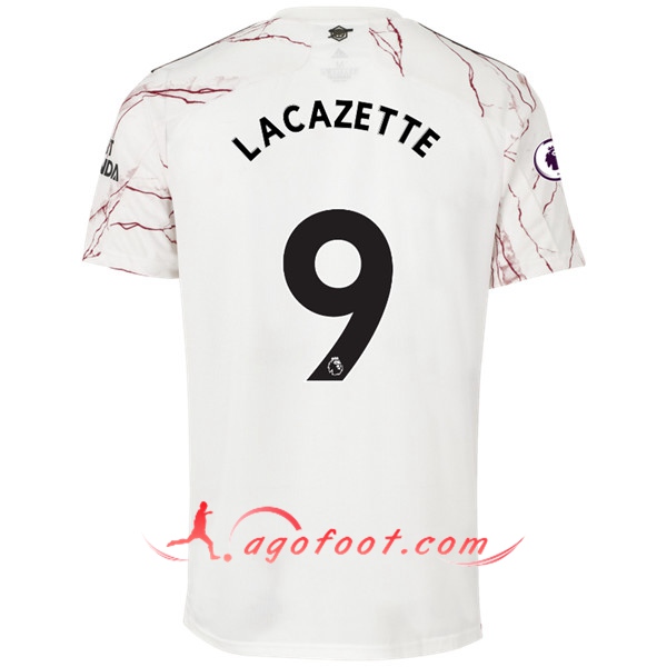 Maillot Foot Arsenal (Lacazette 9) Exterieur Floqué 20/21