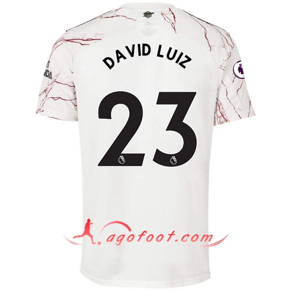 Maillot Foot Arsenal (David Luiz 23) Exterieur Floqué 20/21