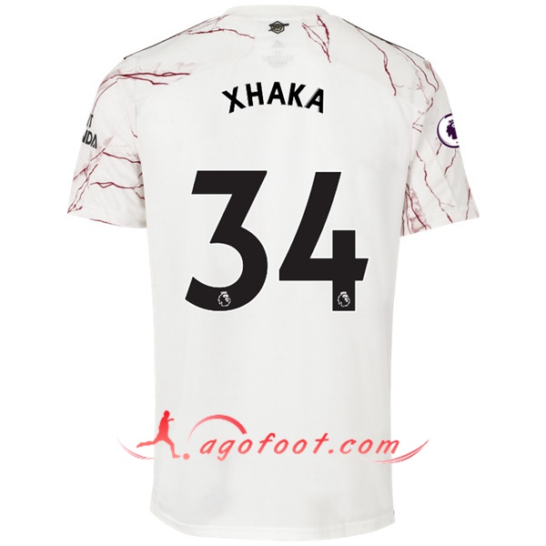 Maillot Foot Arsenal (Granit Xhaka 34) Exterieur Floqué 20/21