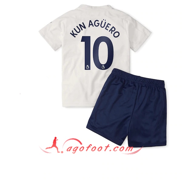 Maillot de Foot Manchester City (Agüero 10) Enfants Third 20/21