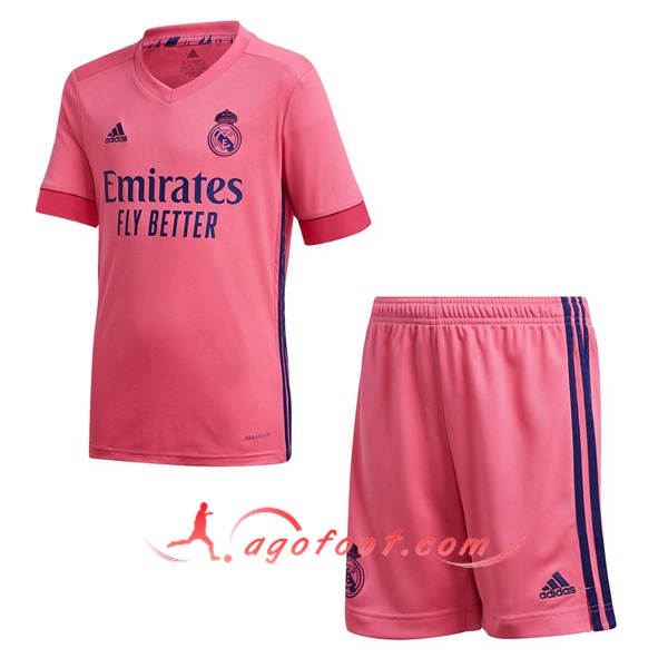 Nouveaux Ensemble Maillots Foot Real Madrid Enfant Exterieur Personnalisé 20/21