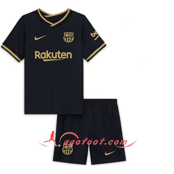 Nouveaux Ensemble Maillots Foot FC Barcelone Enfant Exterieur Personnalisé 20/21