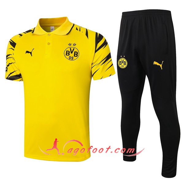 Ensemble Polo Dortmund BVB + Pantalon Jaune 20/21
