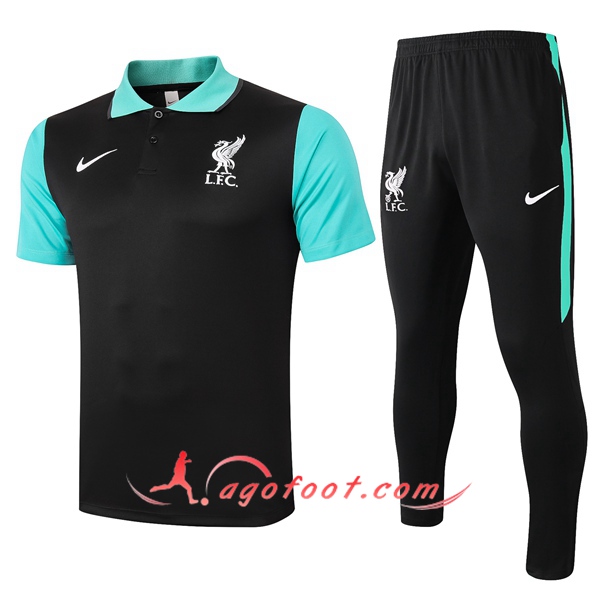 Ensemble Polo FC Liverpool + Pantalon Noir 20/21
