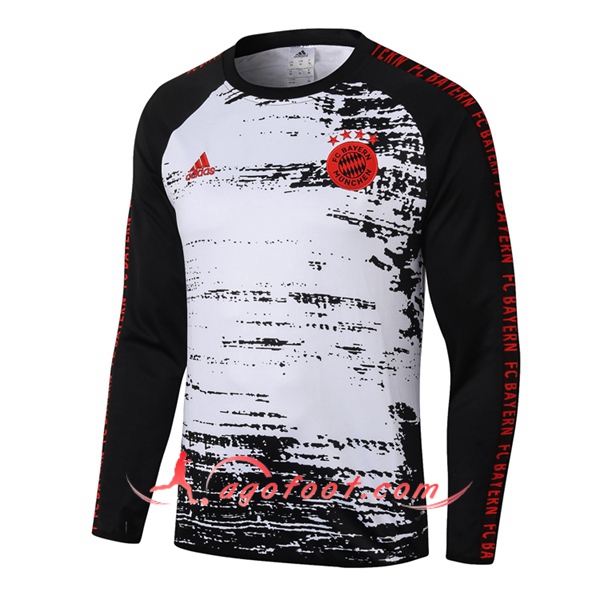 Nouveau Training Sweatshirt Bayern Munich Blanc 20/21