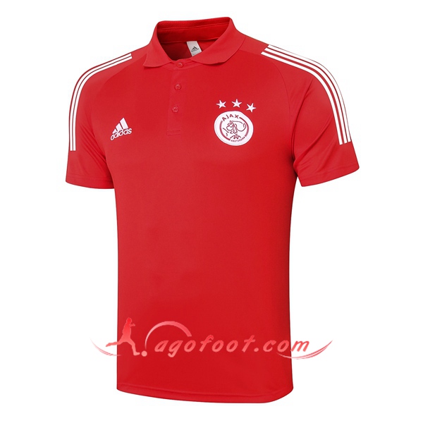 Polo Foot AFC Ajax Rouge 20/21