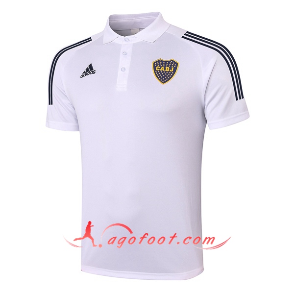 Polo Foot Boca Juniors Blanc 20/21