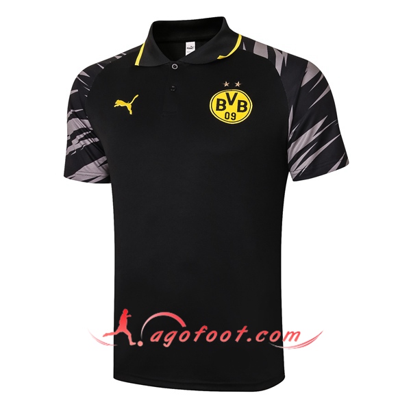 Polo Foot Dortmund BVB Noir 20/21