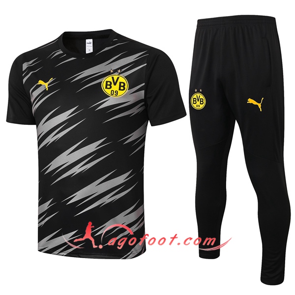 Ensemble Training T-Shirts Dortmund BVB + Pantalon Noir 20/21