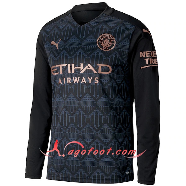 Maillot de Foot Manchester City Exterieur Manche longue 2020/2021