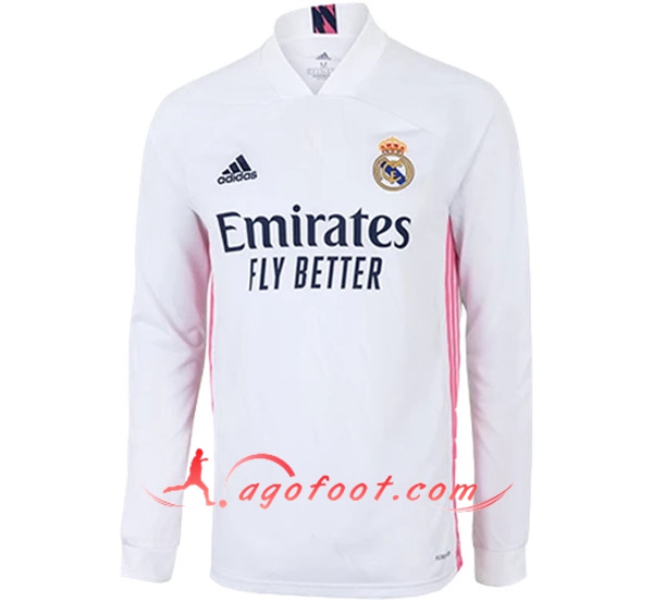 Maillot de Foot Real Madrid Domicile Manche longue 2020/2021