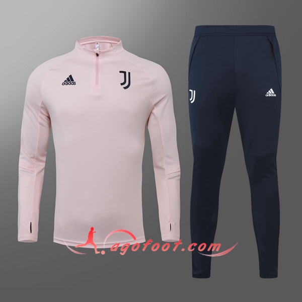 Nouveau Survetement de Foot Juventus Enfant Rose 20/21