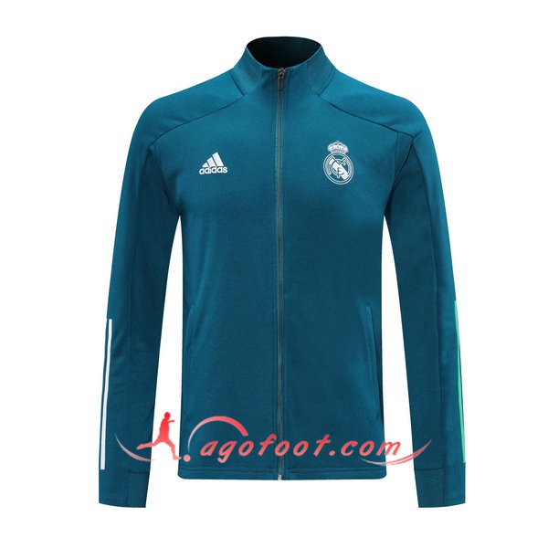 Nouveau Veste Foot Real Madrid Bleu 20/21